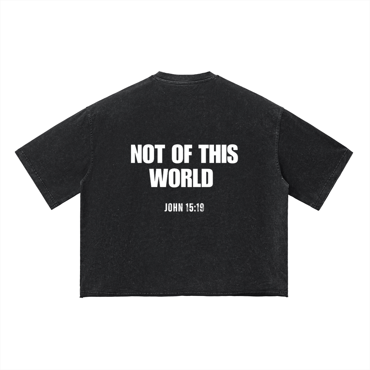 Unisex "NOT OF THIS WORLD" Vintage Wash Boxy Tee