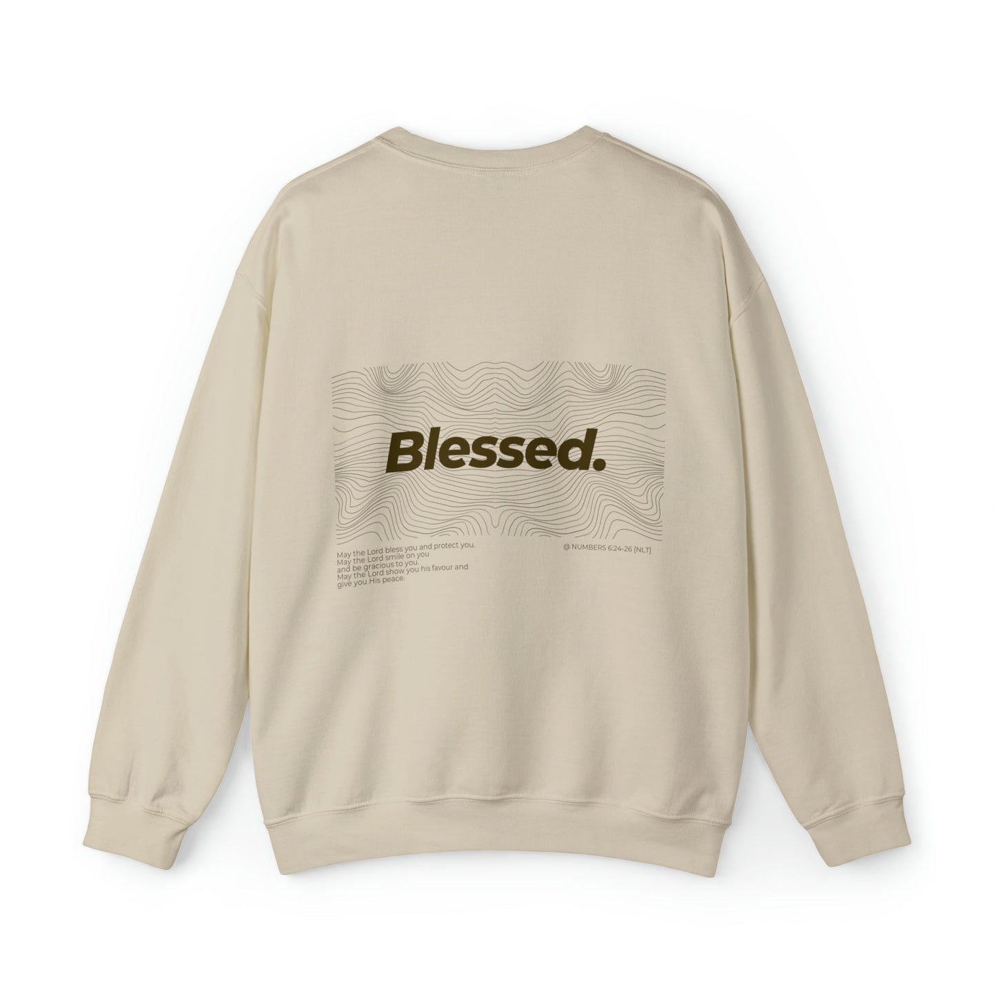Unisex "BLESSED" Crewneck Sweatshirt - PSALMS34Clothing
