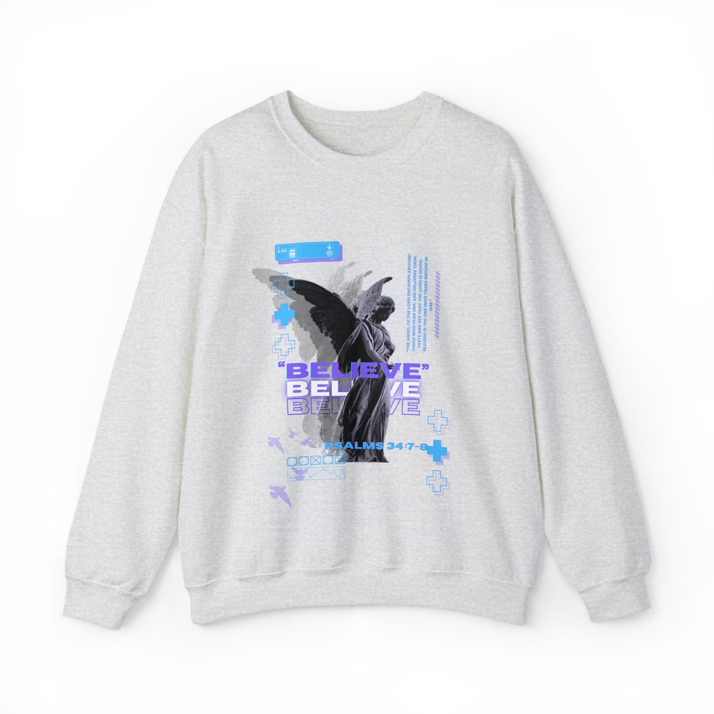 Unisex "PSALM 34" Sweatshirt - PSALMS34Clothing