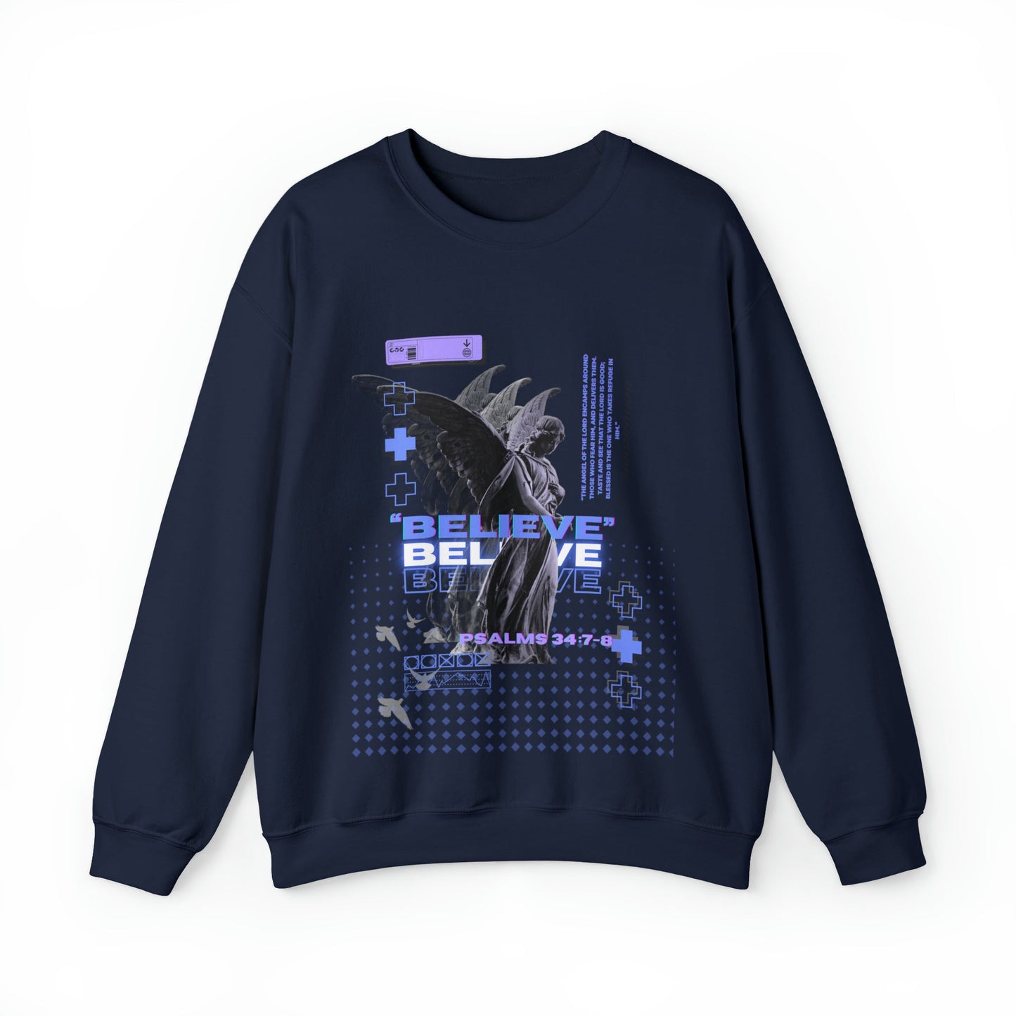 Unisex "PSALM 34" Sweatshirt - PSALMS34Clothing