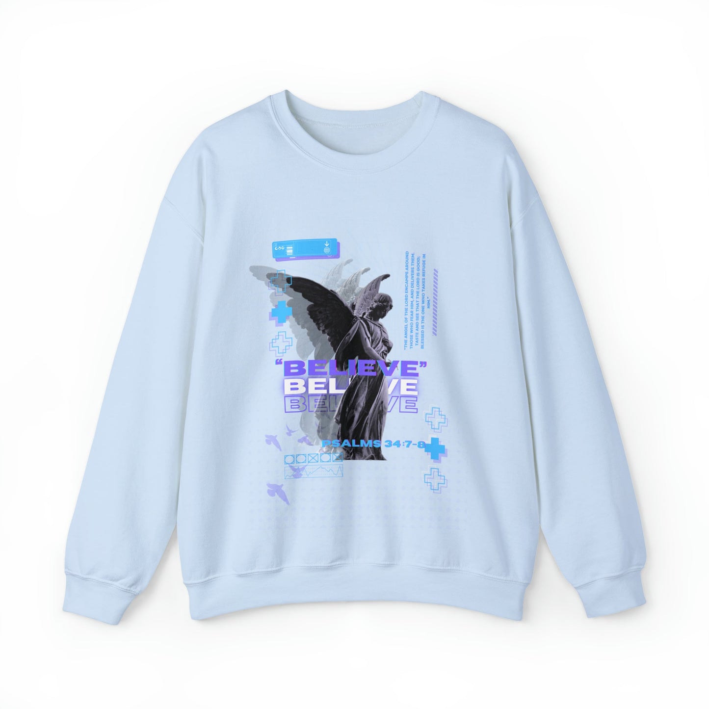 Unisex "PSALM 34" Sweatshirt - PSALMS34Clothing