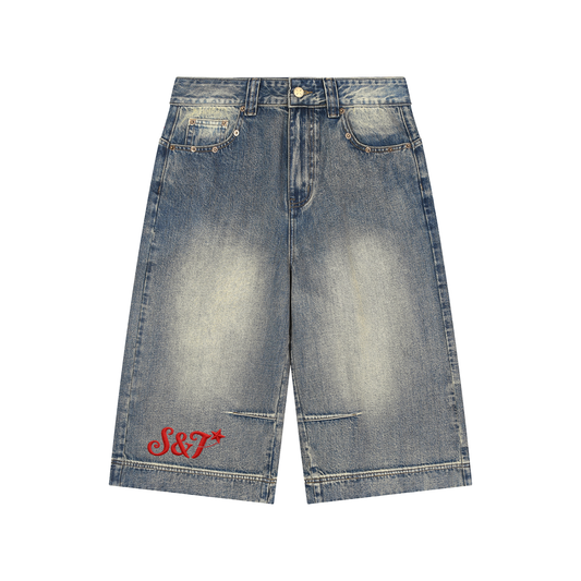 Unisex Red "SPIRIT&TRUTH" Jorts