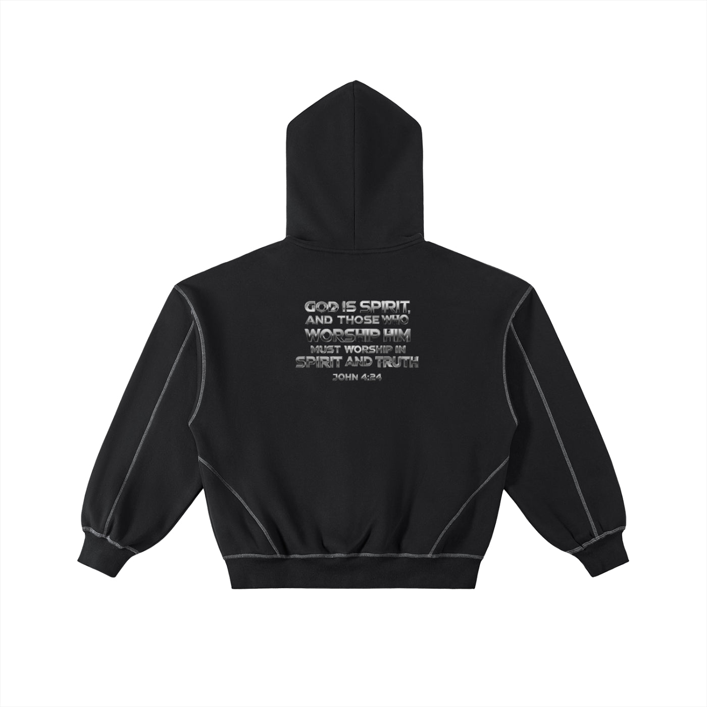 Unisex “SPIRIT&TRUTH” Boxy Zip Hoodie