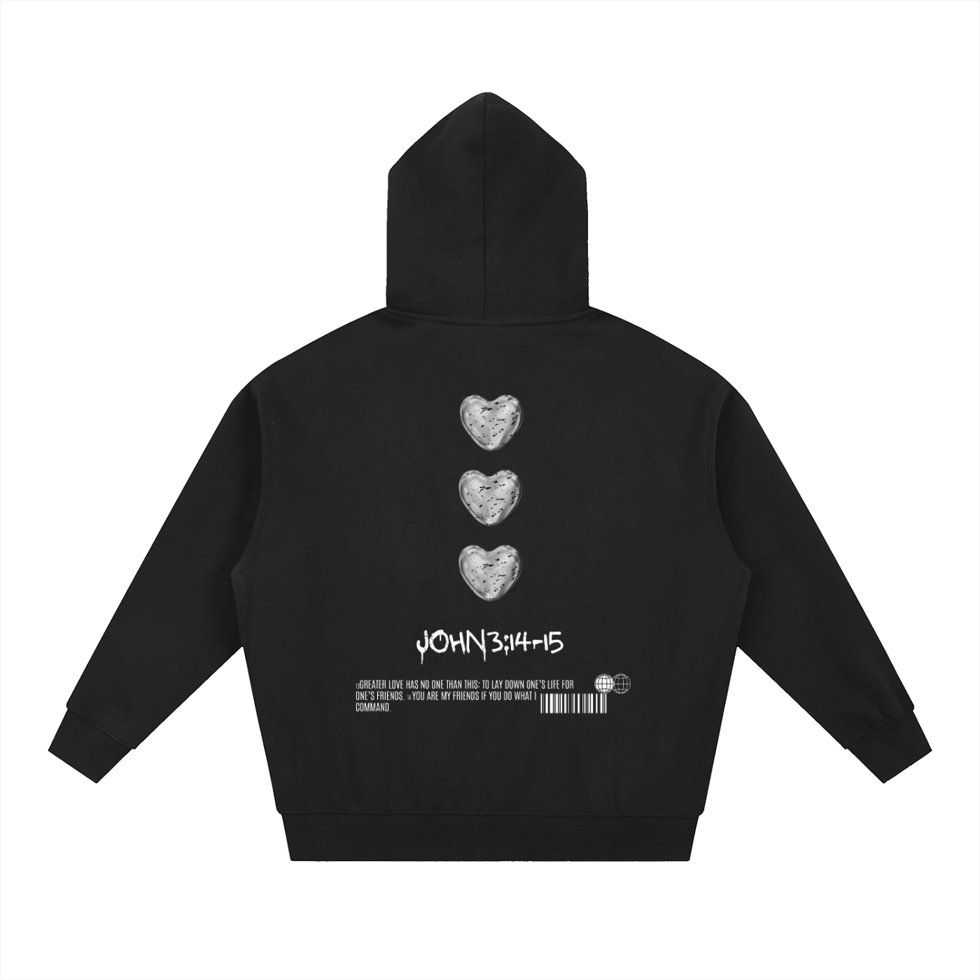 Unisex "GREATER LOVE" ZIP UP Hoodie