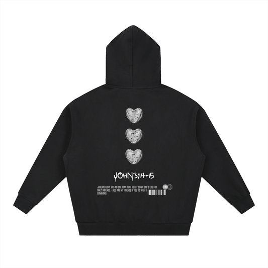 Unisex "GREATER LOVE" ZIP UP Hoodie