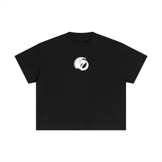 Unisex "RADIANT" Black Boxy Tee