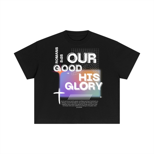 Unisex "HIS GLORY" Boxy T-Shirt
