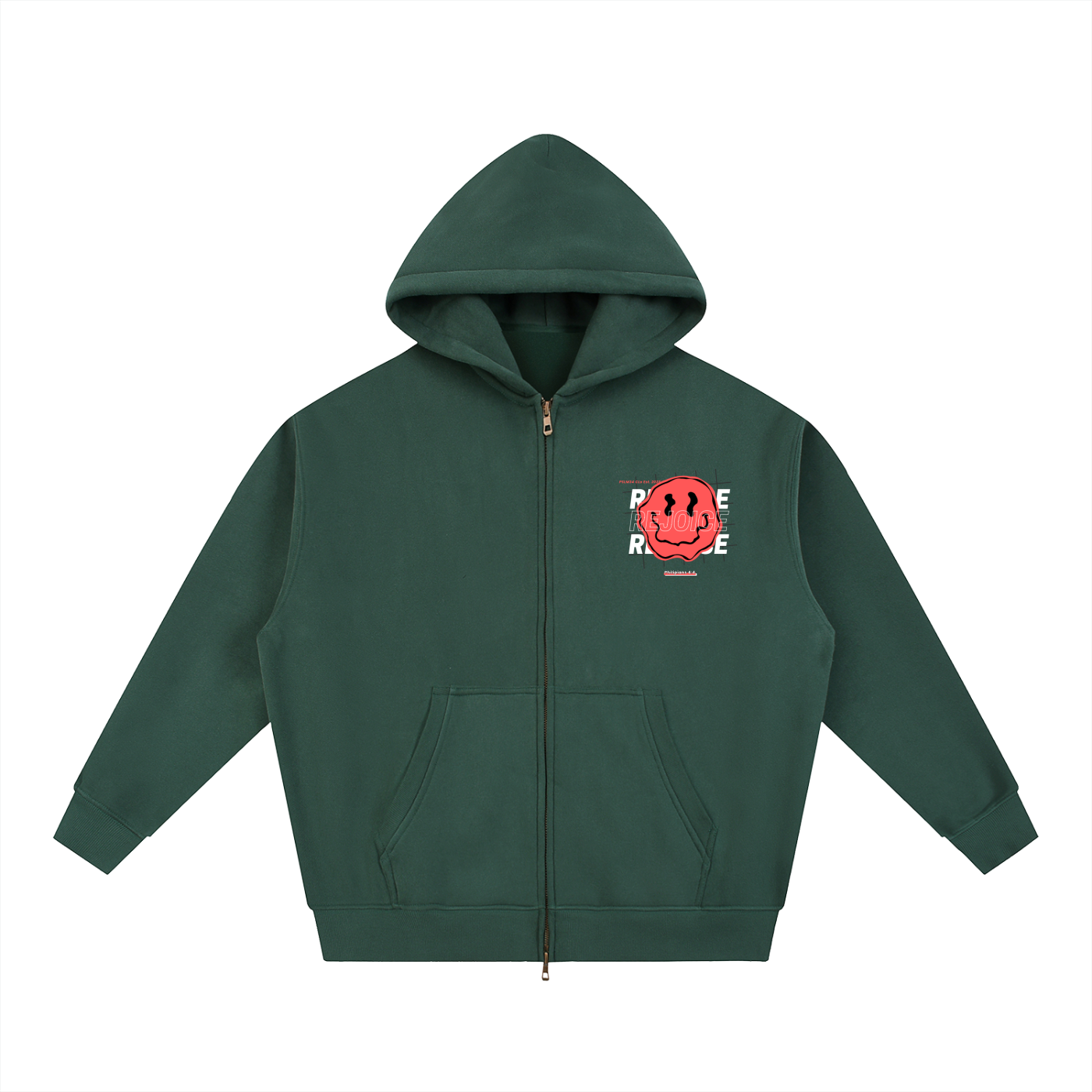 Unisex Cherry "REJOICE" Zip Up Hoodie