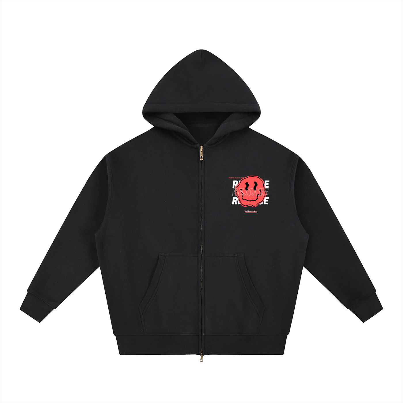 Unisex Cherry "REJOICE" Zip Up Hoodie