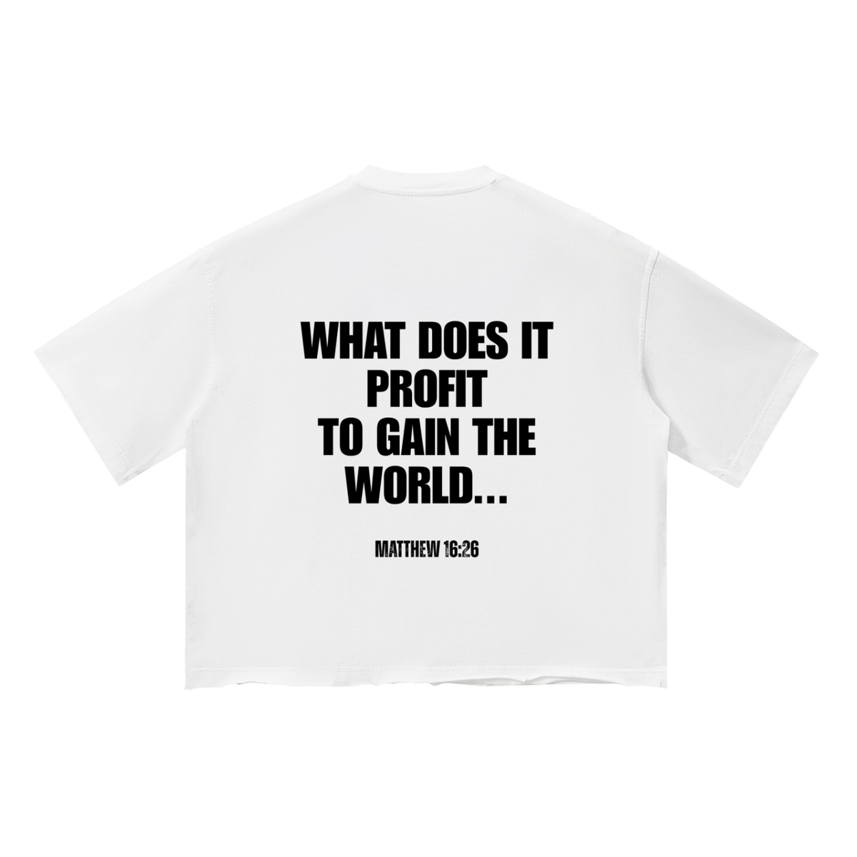 Unisex White "DON'T LOSE YOUR SOUL" Vintage Boxy Tee