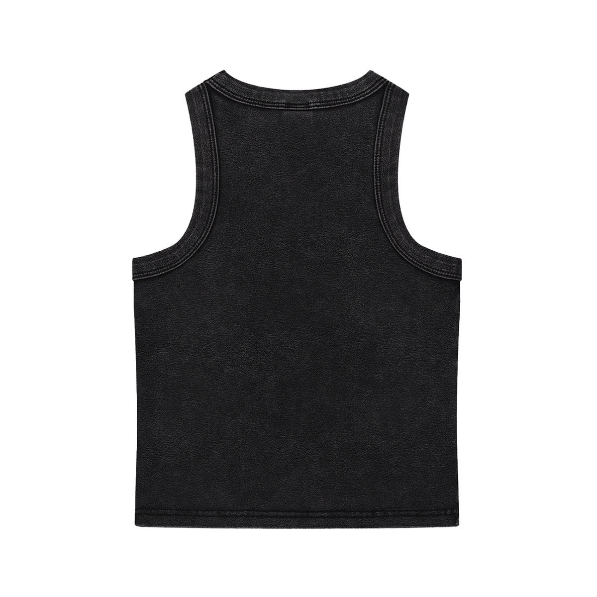 Women's P34 Black Washed Vest Top