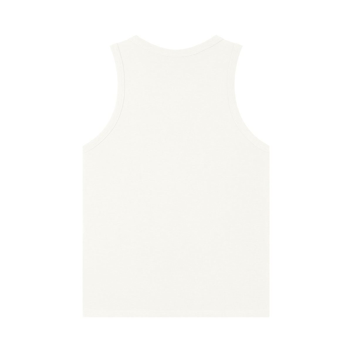 Men's "P34" White Ribbed Tank