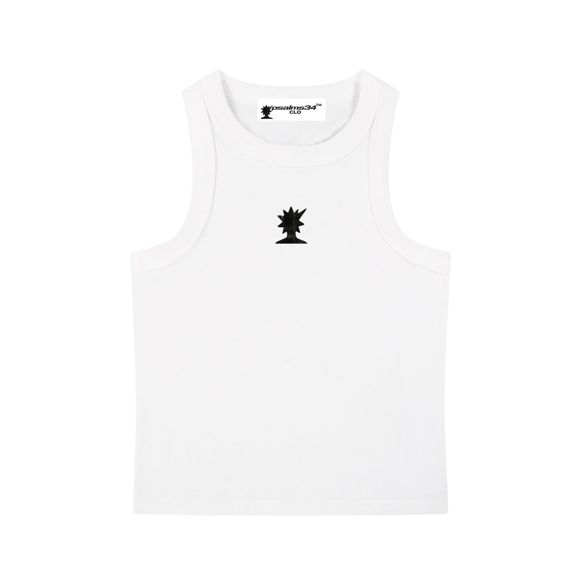 Women's P34 White Washed Vest Top