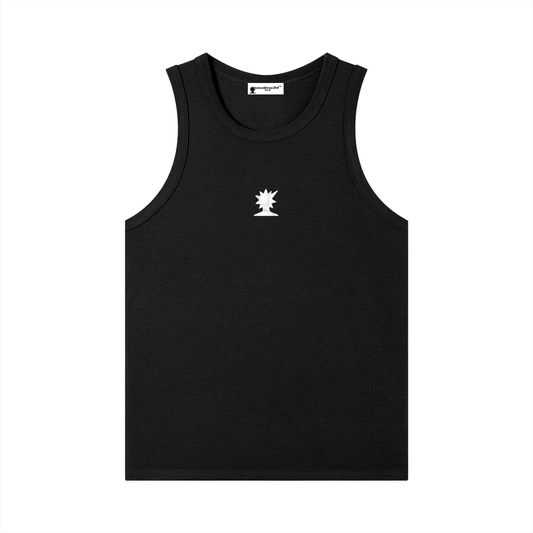 Men's "P34" Black Ribbed Tank