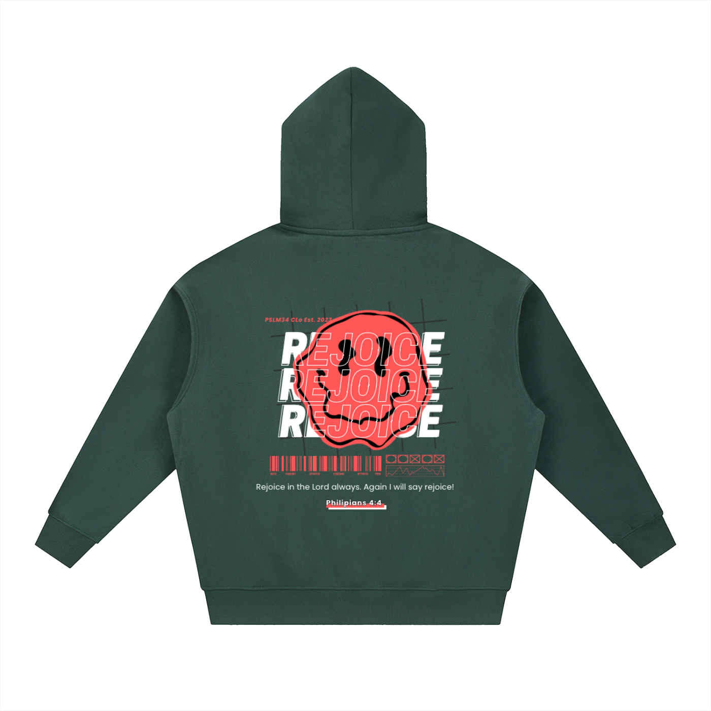 Unisex Cherry "REJOICE" Zip Up Hoodie