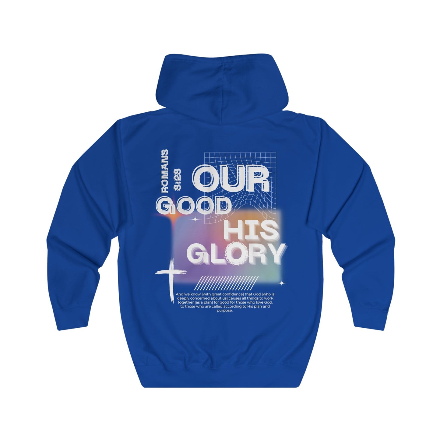 "HIS GLORY" Unisex Full Zip Hoodie - PSALMS34Clothing