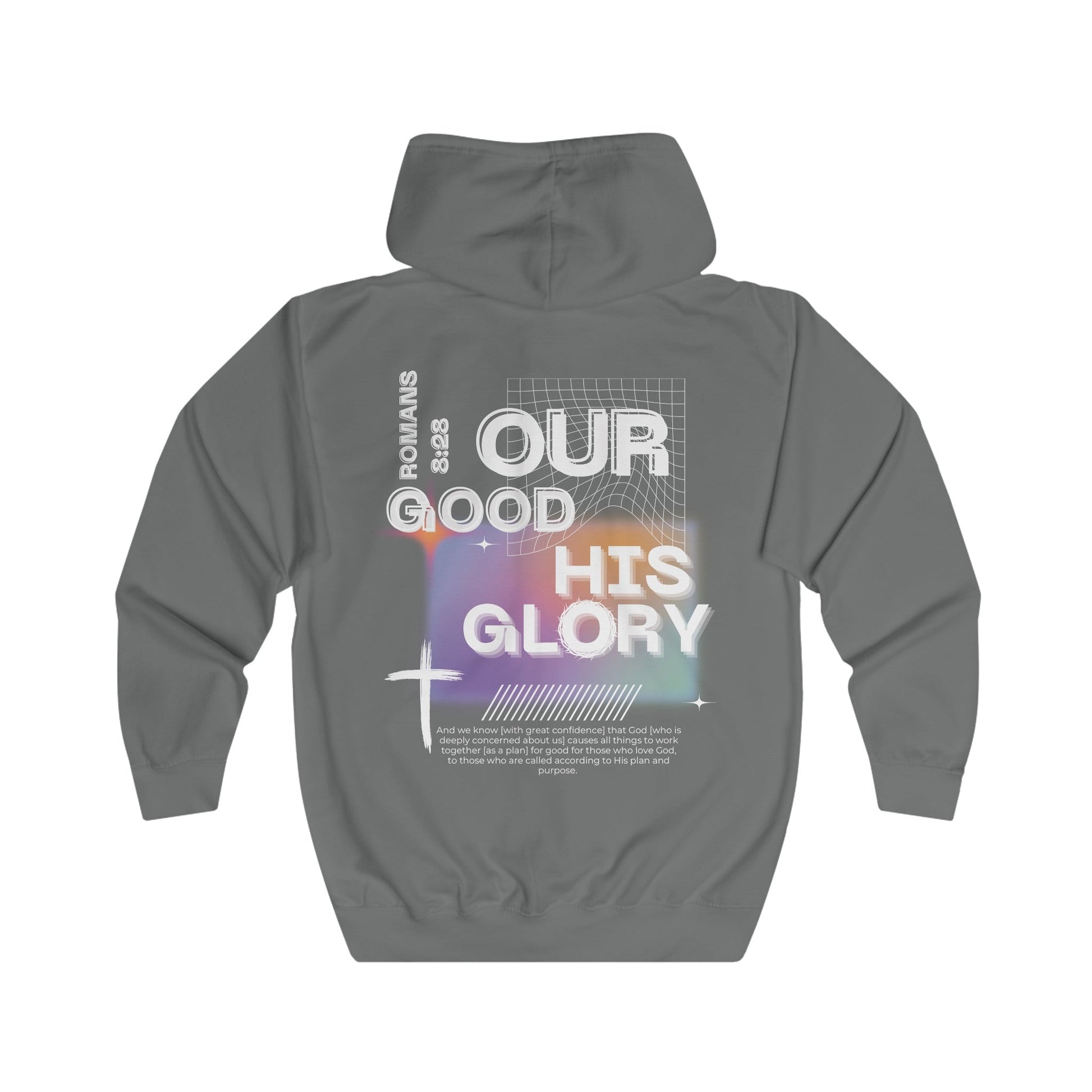 "HIS GLORY" Unisex Full Zip Hoodie - PSALMS34Clothing