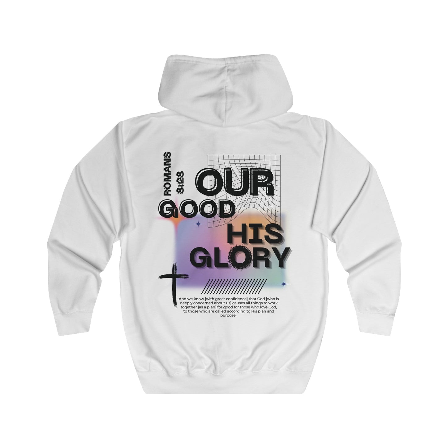 "HIS GLORY" Unisex Full Zip Hoodie - PSALMS34Clothing