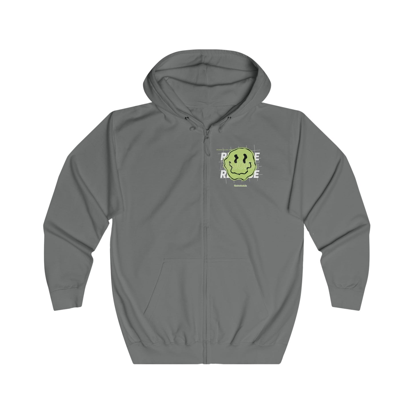 Lime "REJOICE" Unisex Full Zip Hoodie - PSALMS34Clothing