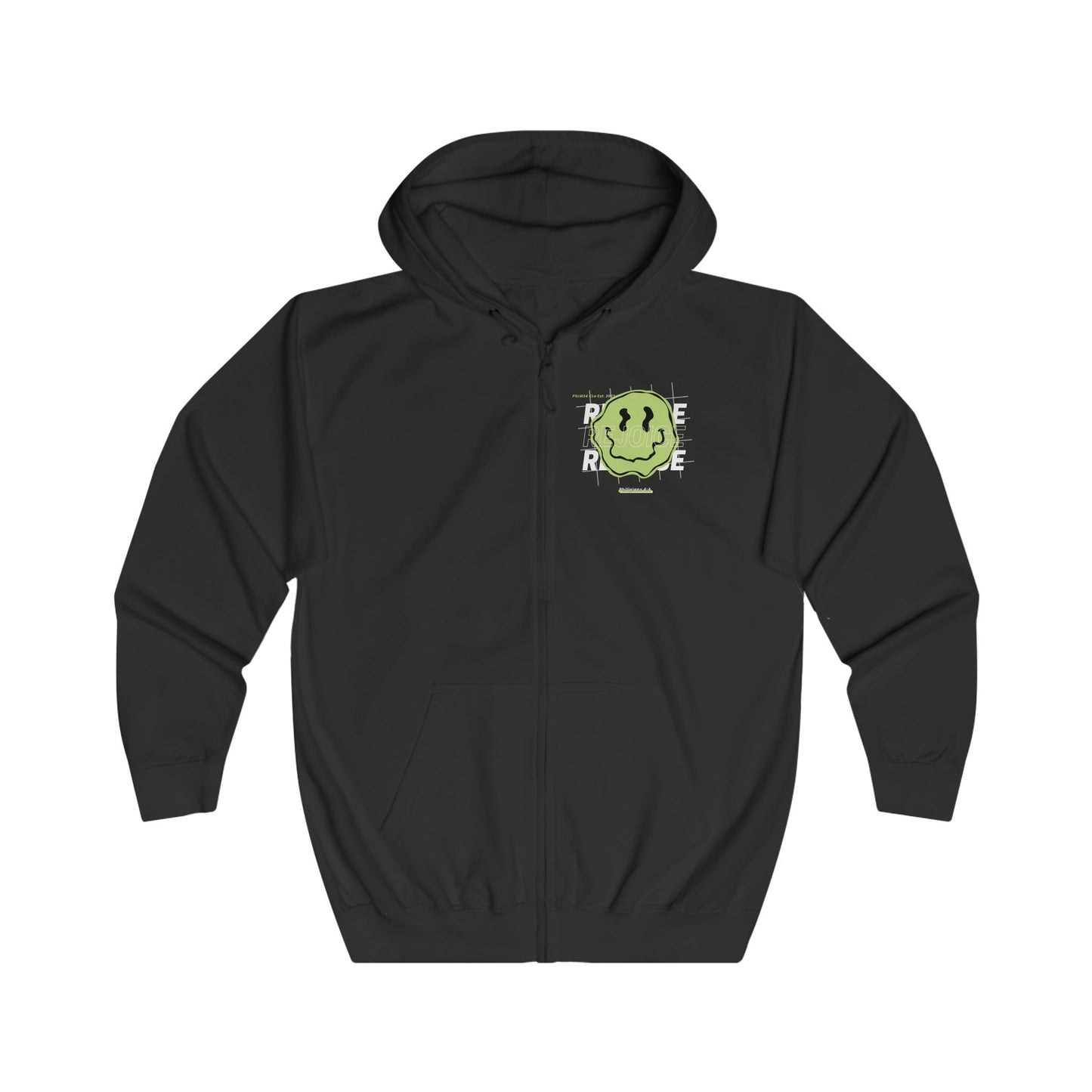 Lime "REJOICE" Unisex Full Zip Hoodie - PSALMS34Clothing