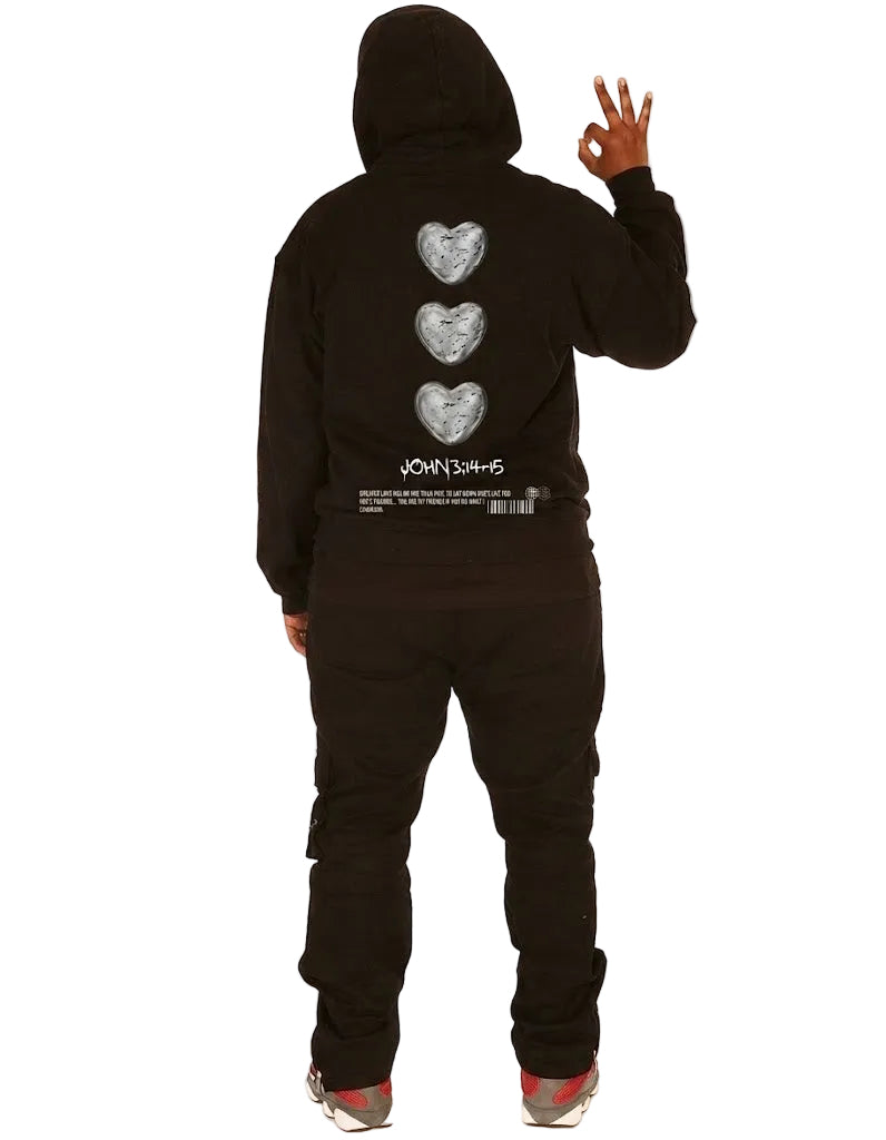 Unisex "GREATER LOVE" ZIP UP Hoodie