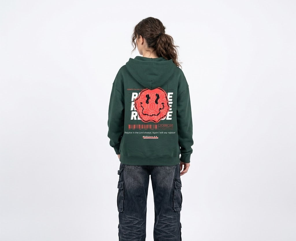 Unisex Cherry "REJOICE" Zip Up Hoodie