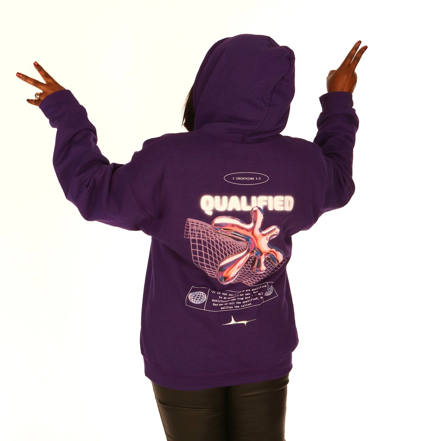 Unisex "QUALIFIED" Hoodie - PSALMS34Clothing