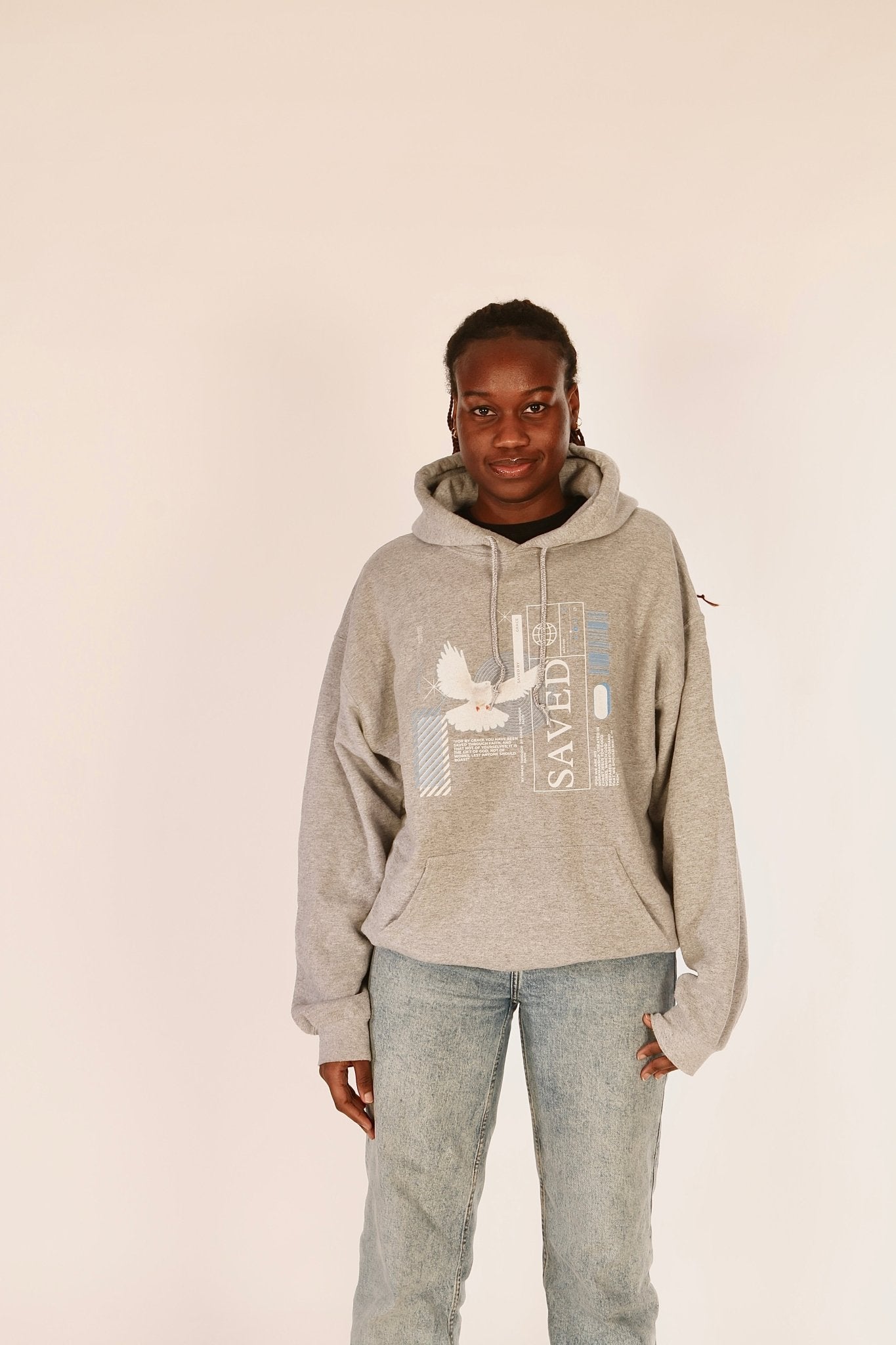 Unisex "SAVED BY GRACE" Hoodie - PSALMS34Clothing