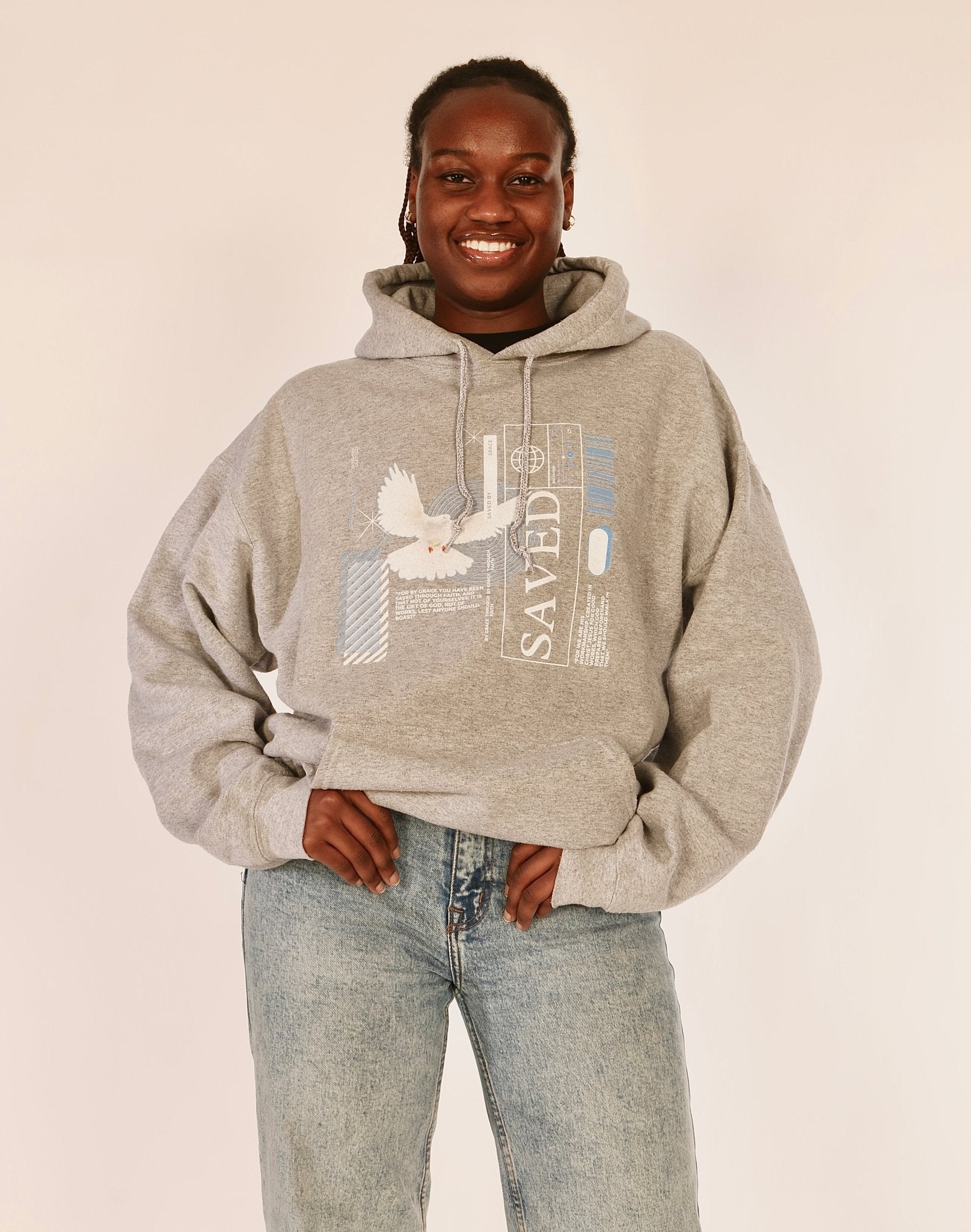 Unisex "SAVED BY GRACE" Hoodie - PSALMS34Clothing