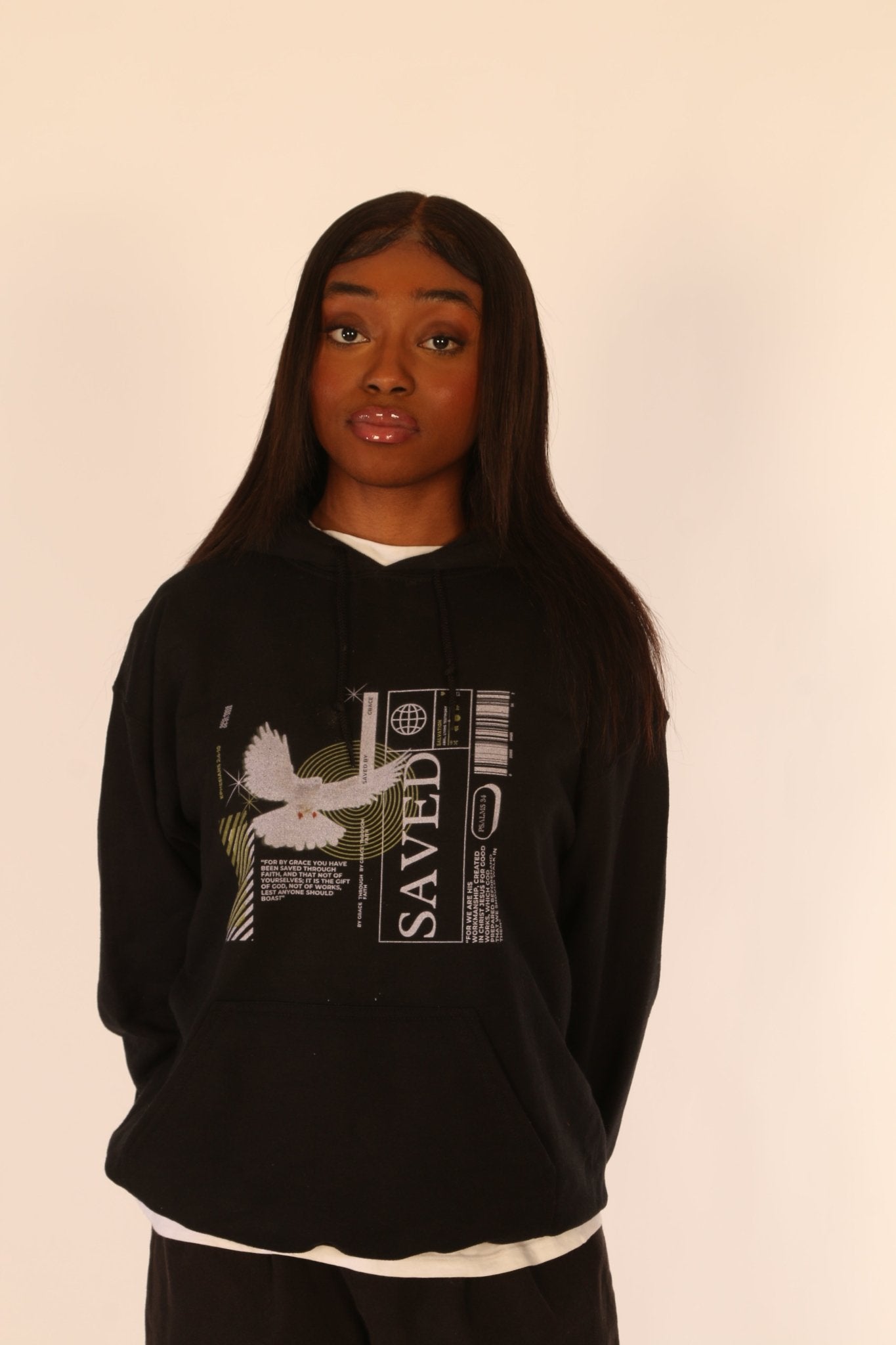 Unisex "SAVED BY GRACE" Hoodie - PSALMS34Clothing