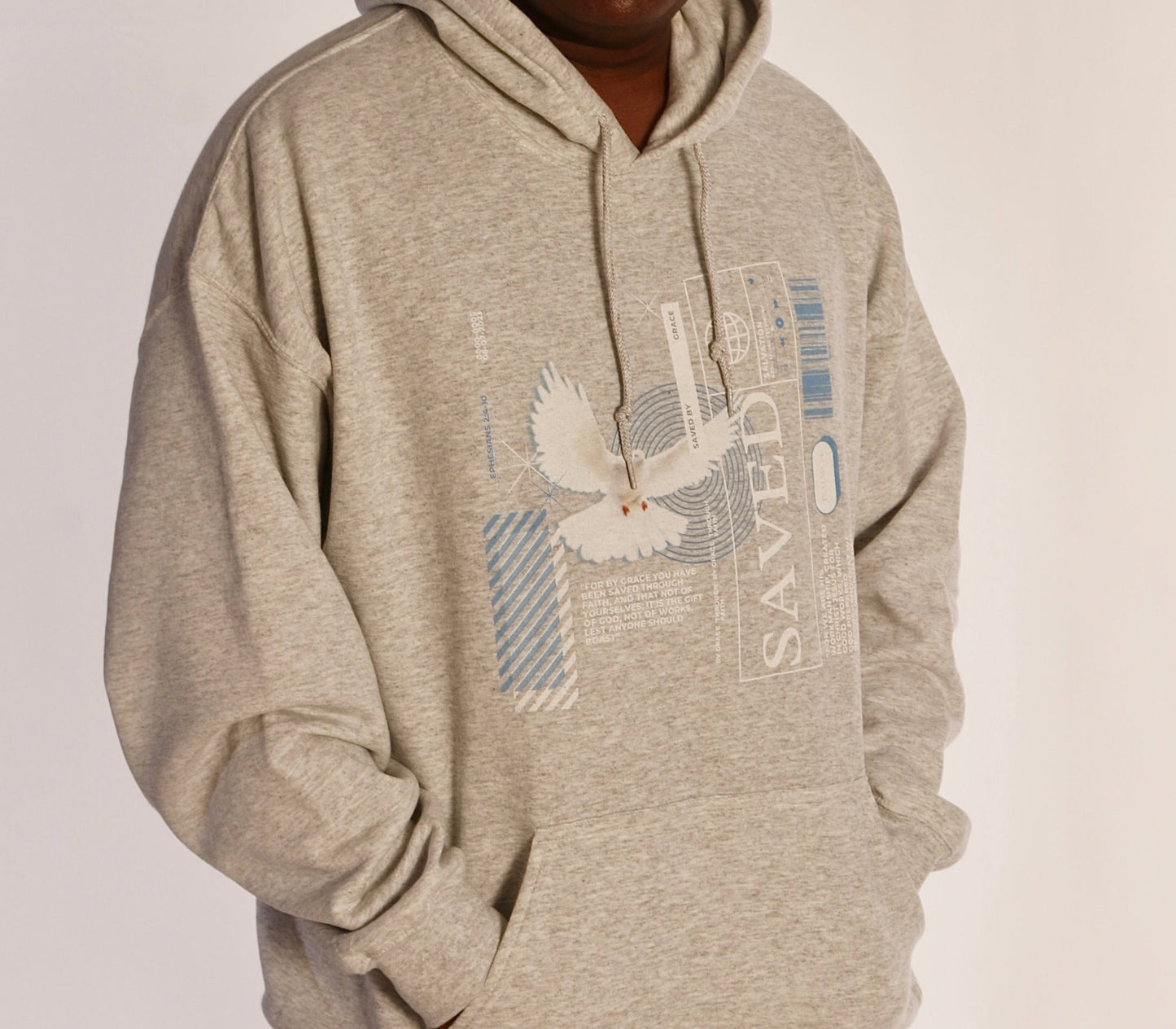 Unisex "SAVED BY GRACE" Hoodie - PSALMS34Clothing